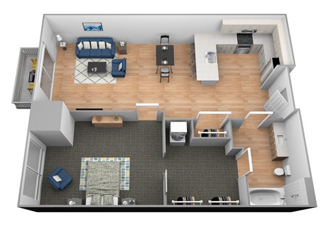 Cedar River Floor Plan at Shakopee Flats, Shakopee, MN, 55379